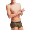 Boxer court homme tulle et broderies françaises Tribal Kaki
