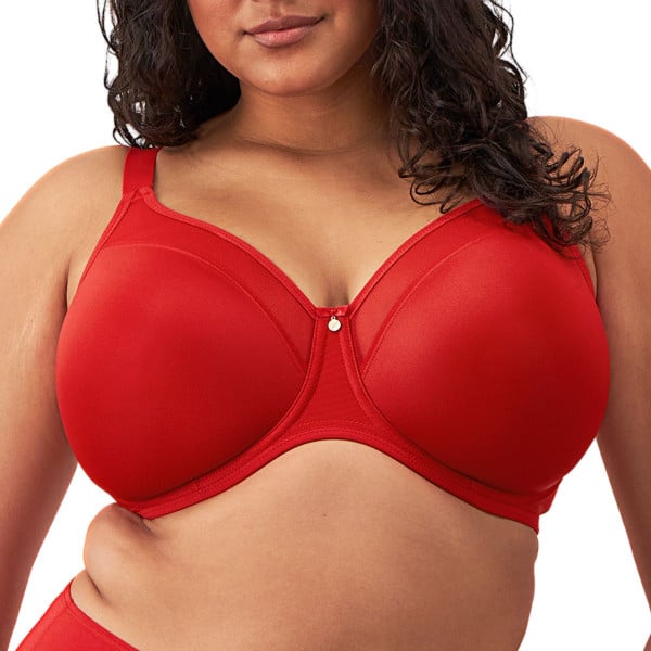 Soutien-gorge grande taille tissu léger Smooth Haute Red