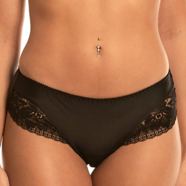 Culotte brésilienne grande taille Sens Dessus Dessous Noir