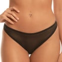String ficelle en micro-résille Sens Dessus Dessous Noir