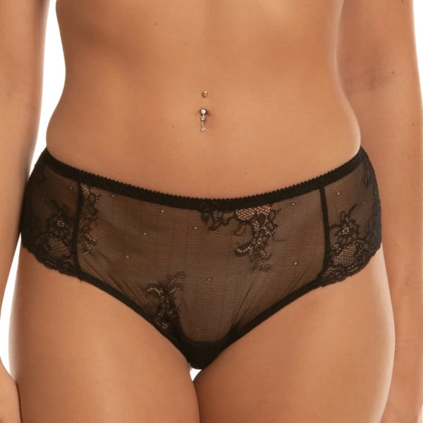 Culotte en dentelle Hymne à l'Amour Noir