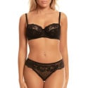 Culotte en dentelle coupe brésilienne French Touch Noir