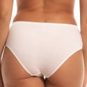 Culotte en coton grande taille coupe midi En Douce Blanc