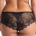 Shorty semi-transparent avec broderie Superstar Noir et Or