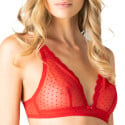Soutien-gorge foulard sans armatures à pois Light Flock Rouge