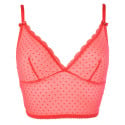 Soutien-gorge bustier floqué plumetis Light Flock Rouge packshot