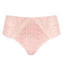 Shorty semi-transparent avec motifs en tweed Tweegy Nude Rose packshot
